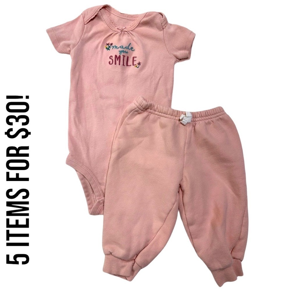 5/$30 Carter’s 9 Month Baby Girl Matching Outfit​